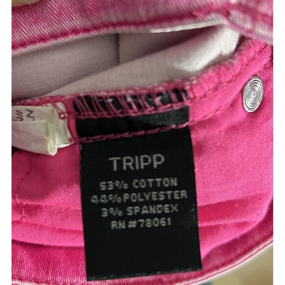 TRIPP NYC DAANG GOODMAN pants womens 15 pink zipper pockets Goth Steampunk - Picture 8 of 8